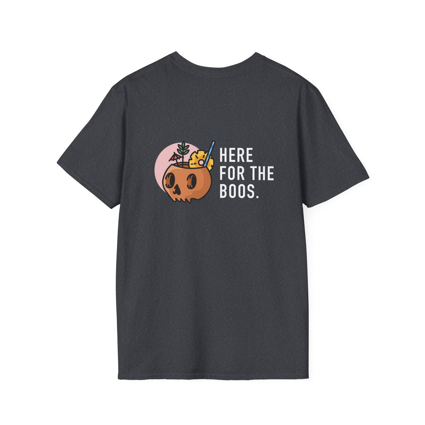 Halloween Unisex T-Shirt - Happy Hauntings & Here for the Boos
