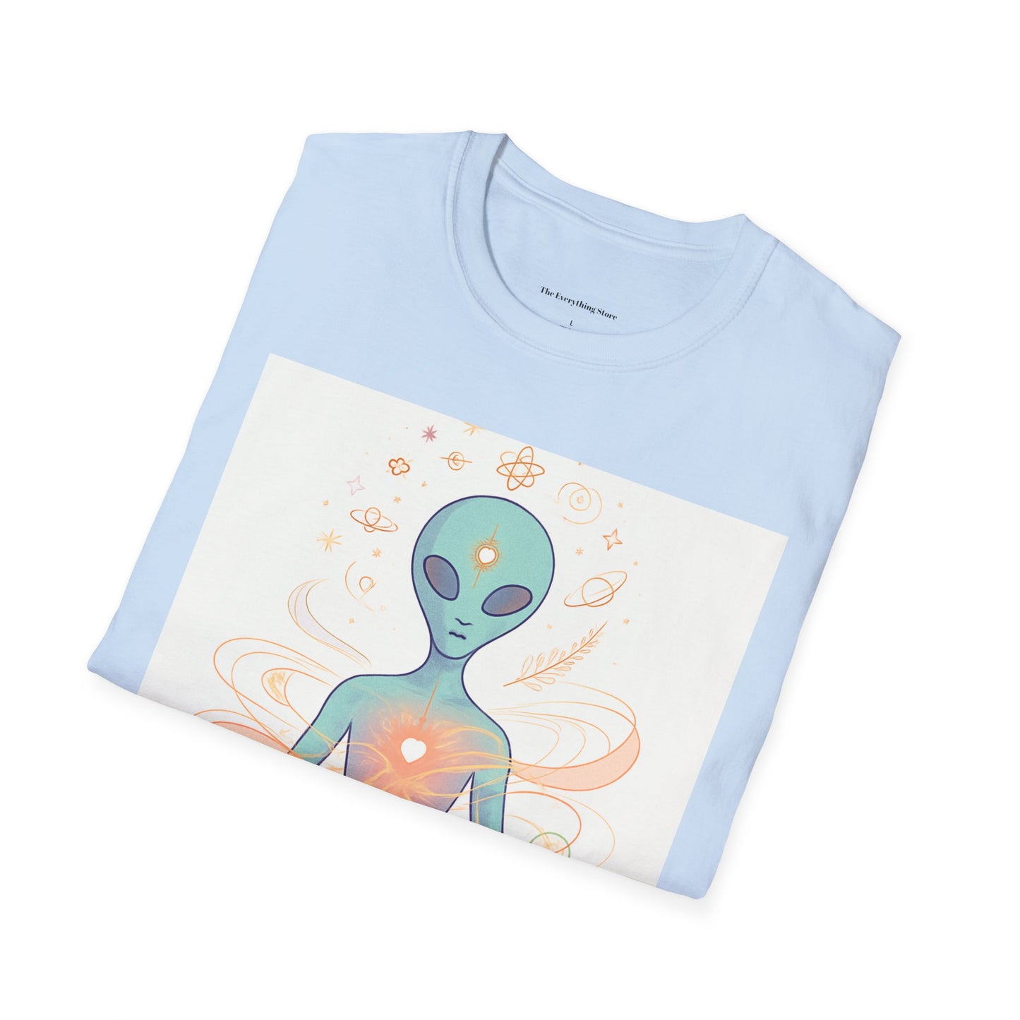 Meditative Alien T-Shirt - Unisex Graphic Tee