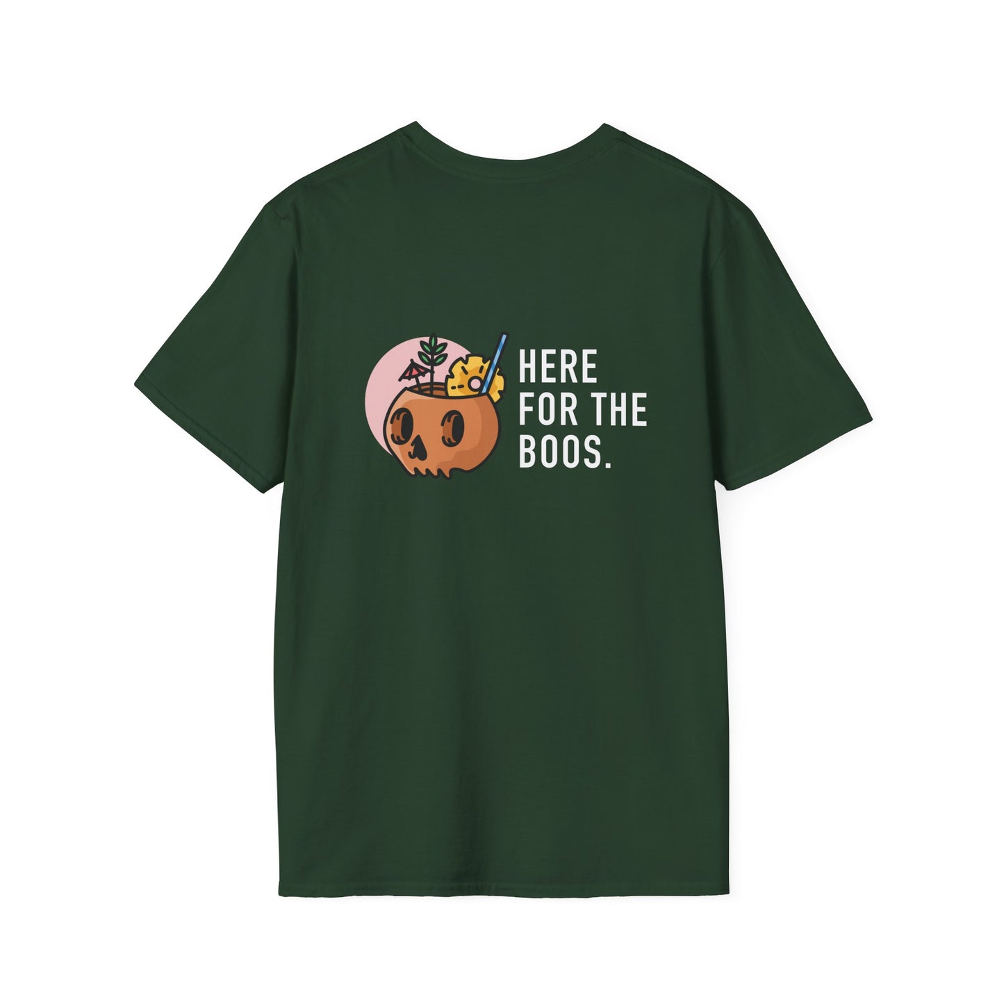 Halloween Unisex T-Shirt - Happy Hauntings & Here for the Boos