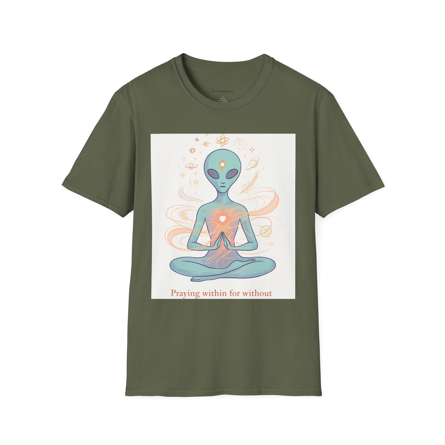 Meditative Alien T-Shirt - Unisex Graphic Tee