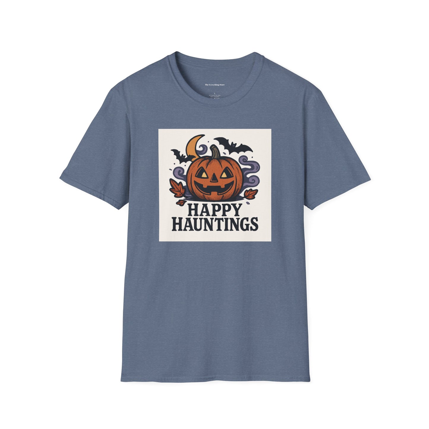 Halloween Unisex T-Shirt - Happy Hauntings & Here for the Boos
