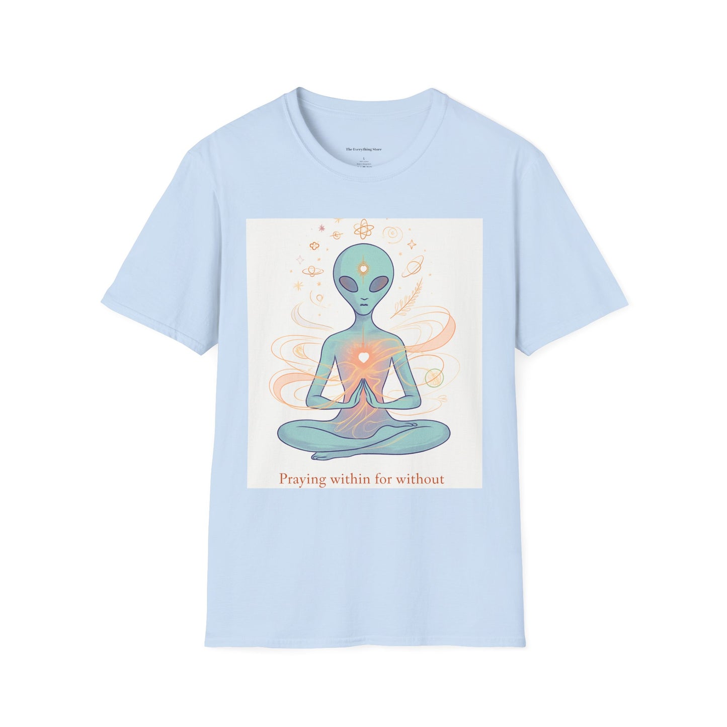 Meditative Alien T-Shirt - Unisex Graphic Tee