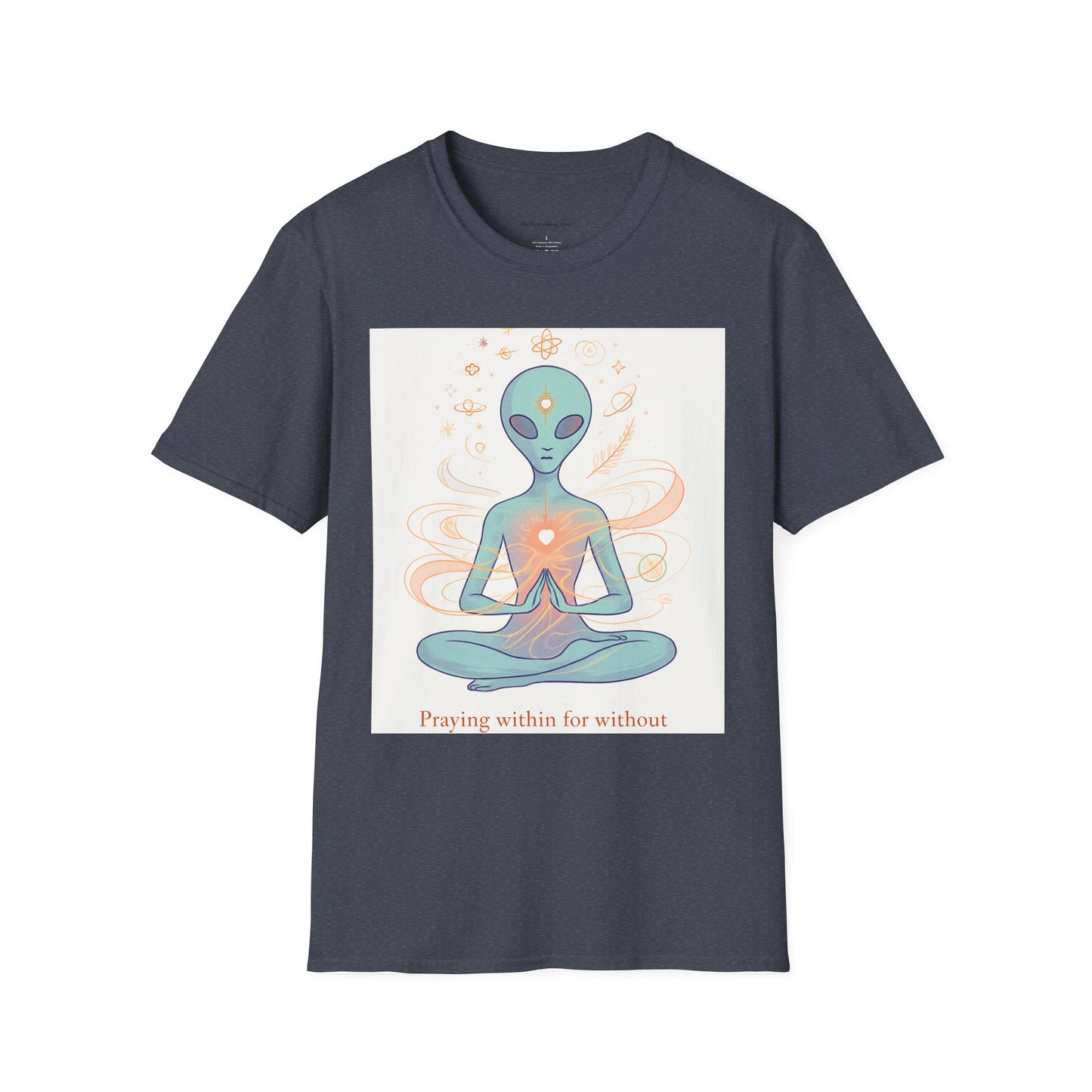 Meditative Alien T-Shirt - Unisex Graphic Tee