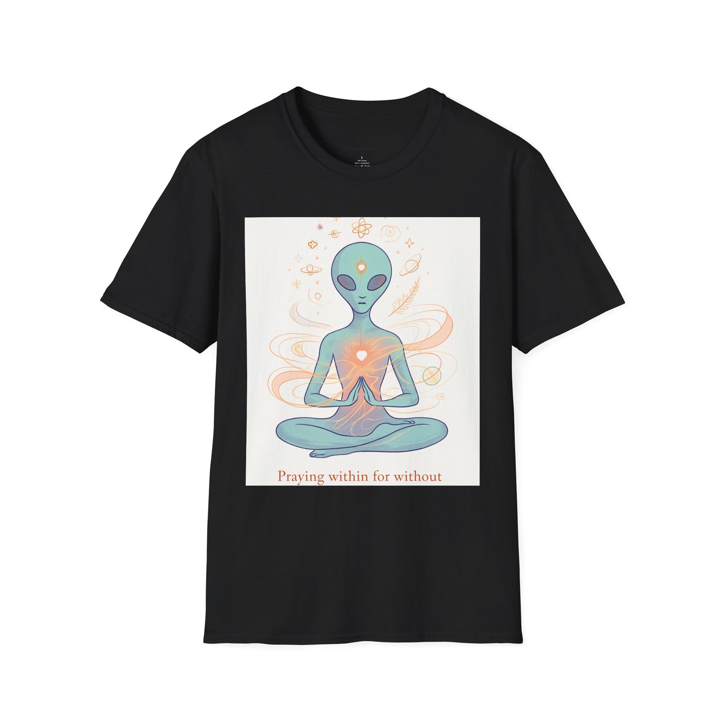 Meditative Alien T-Shirt - Unisex Graphic Tee