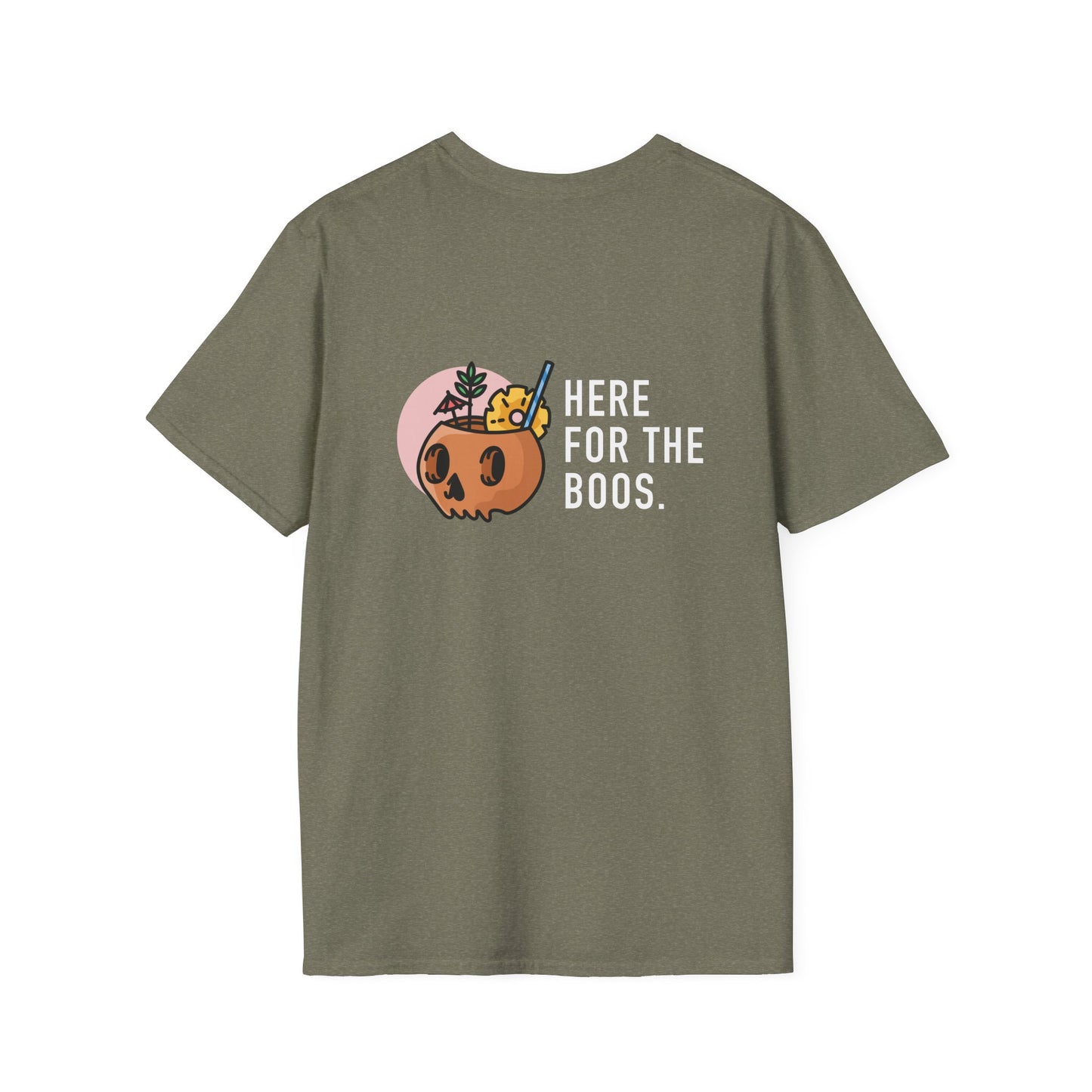 Halloween Unisex T-Shirt - Happy Hauntings & Here for the Boos