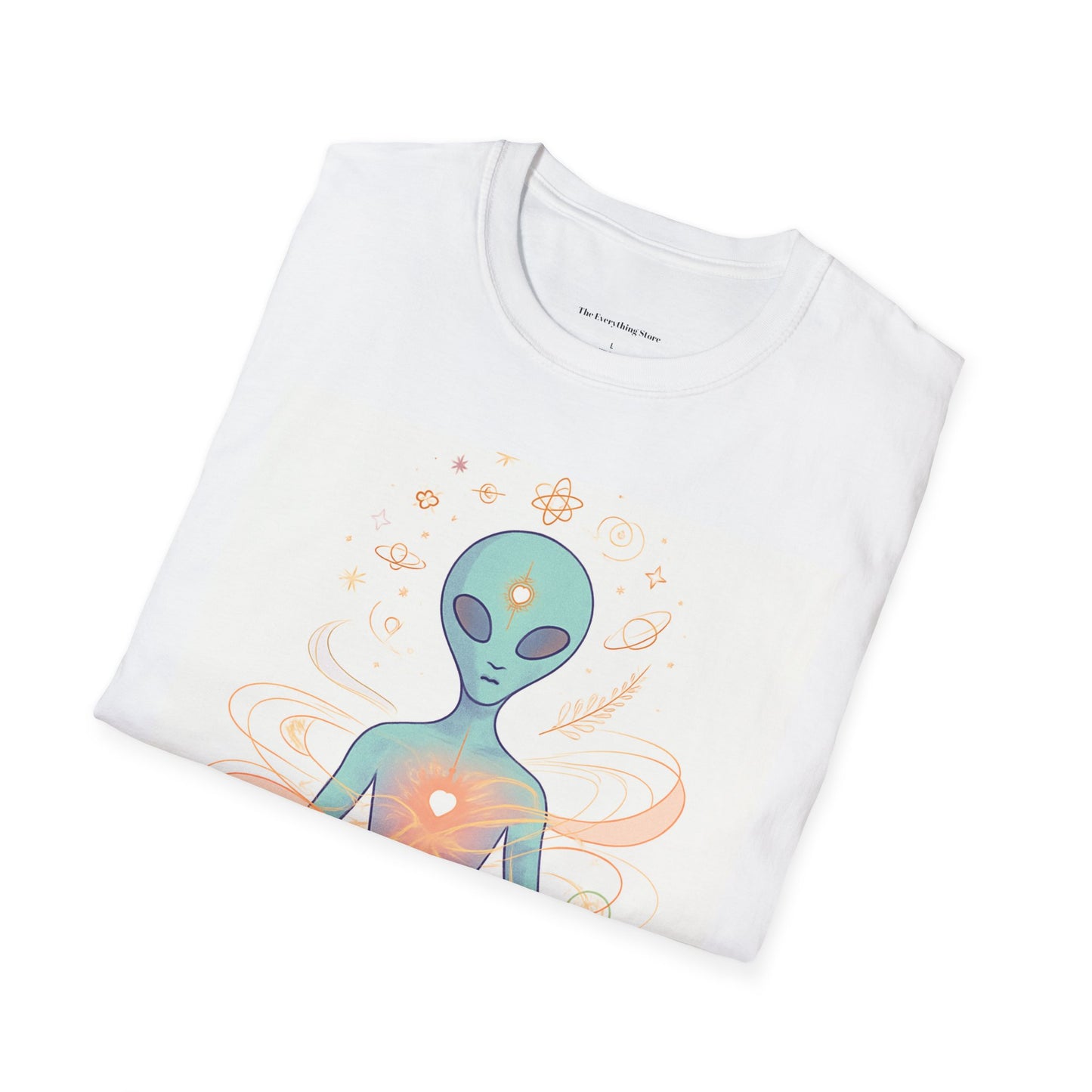 Meditative Alien T-Shirt - Unisex Graphic Tee