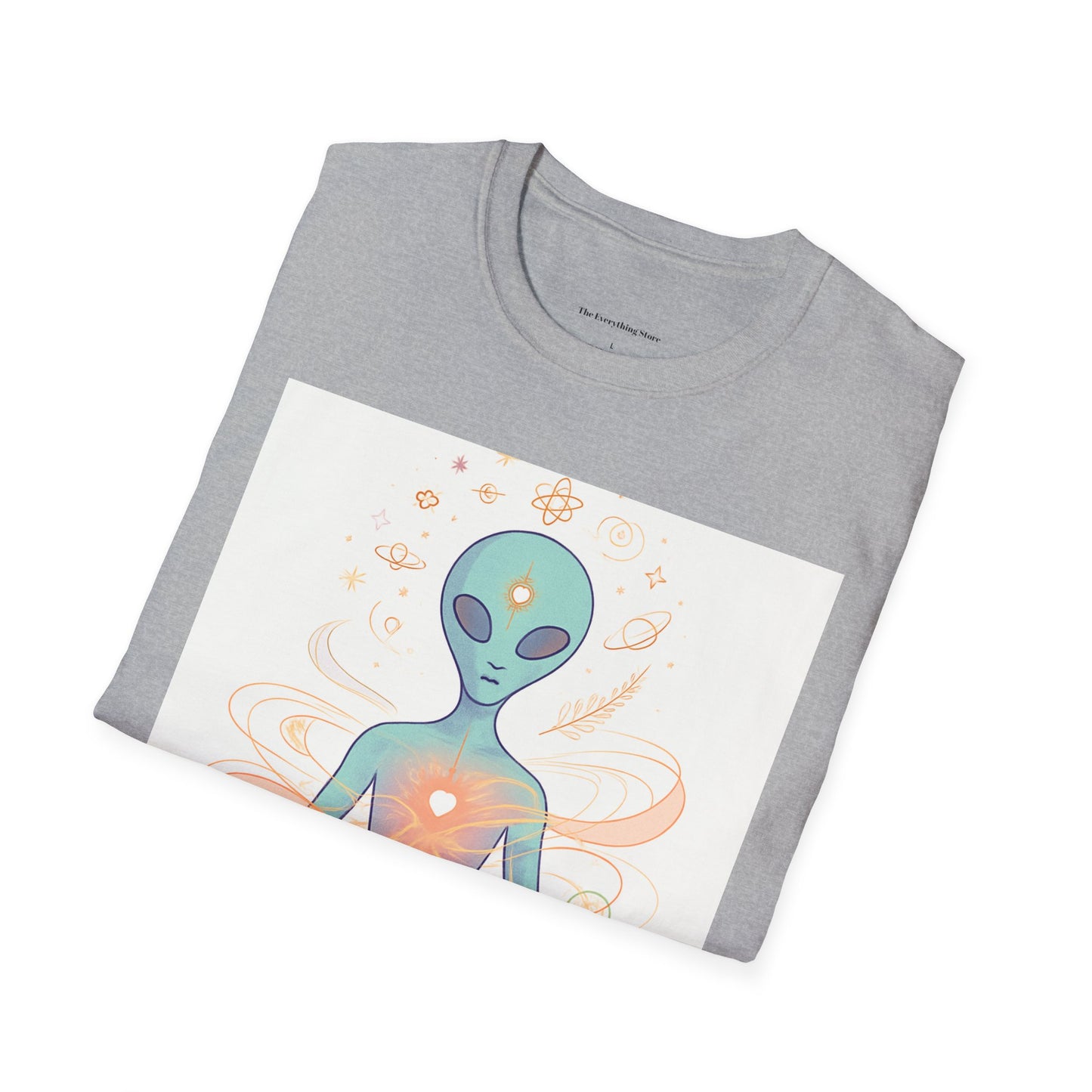 Meditative Alien T-Shirt - Unisex Graphic Tee