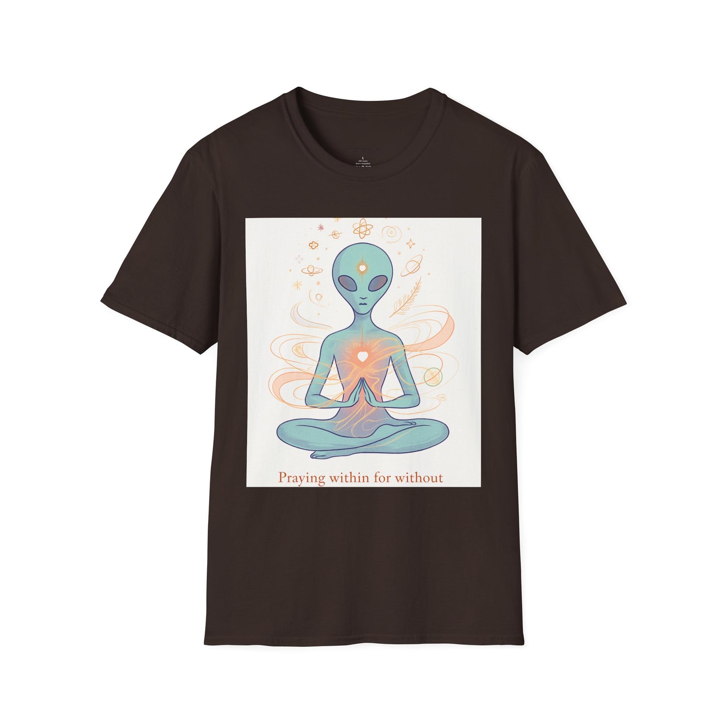 Meditative Alien T-Shirt - Unisex Graphic Tee