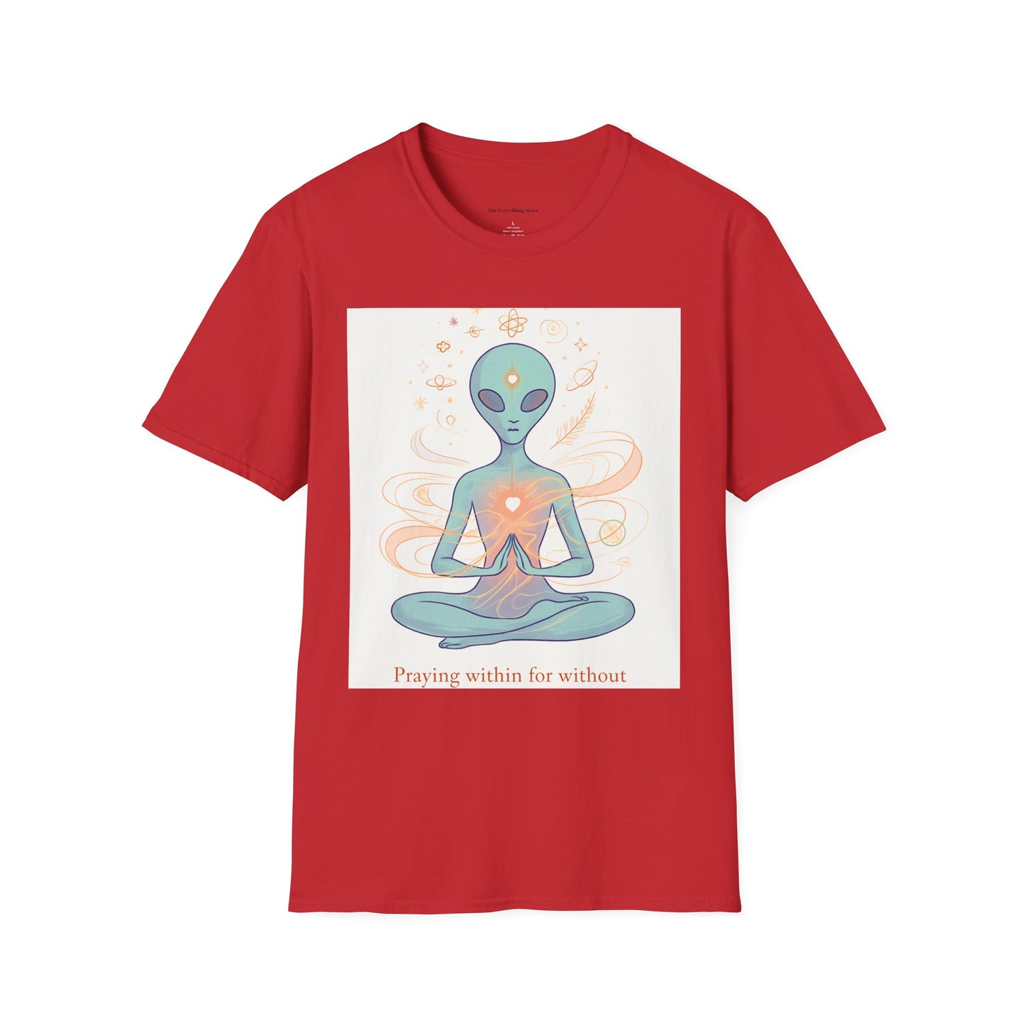 Meditative Alien T-Shirt - Unisex Graphic Tee