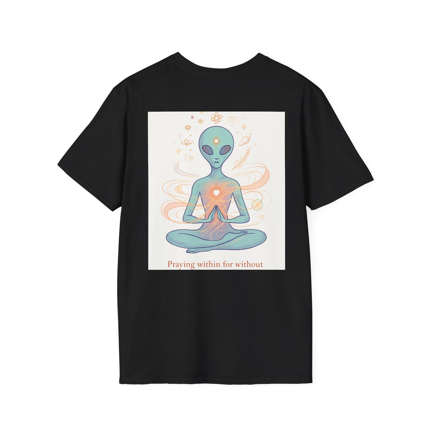 Meditative Alien T-Shirt - Unisex Graphic Tee