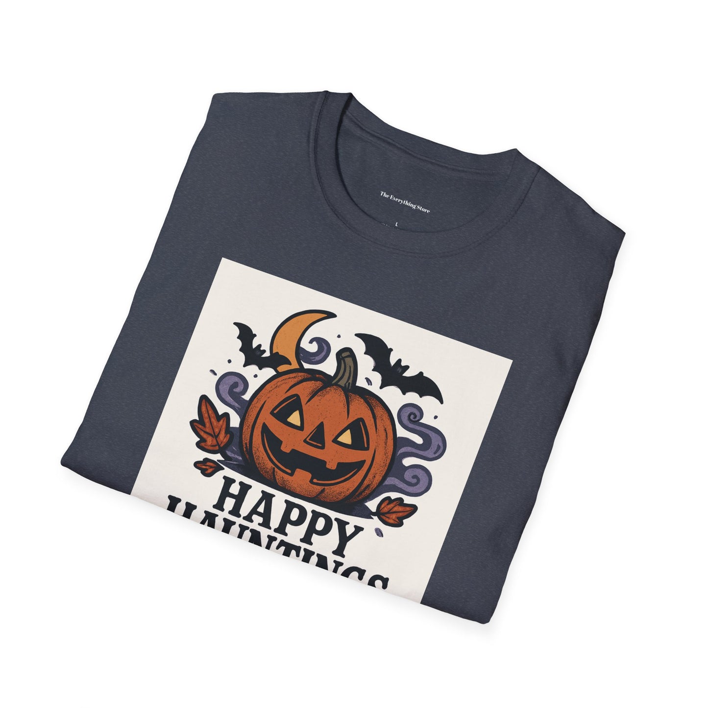 Halloween Unisex T-Shirt - Happy Hauntings & Here for the Boos