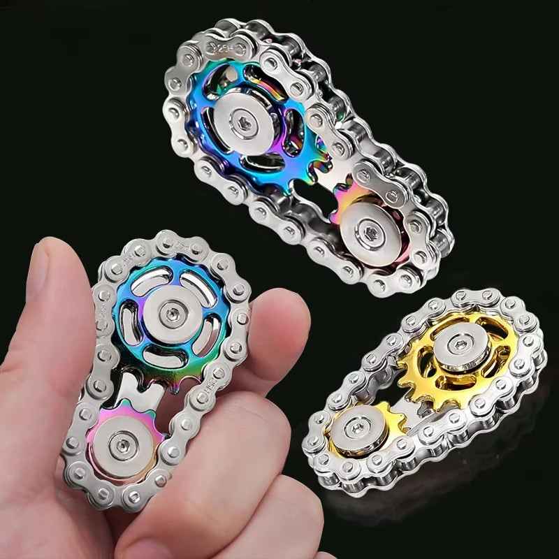 Sprocket Spin: Premium Metal Fidget Spinner for Stress Relief - Perfect for Kids & Adults