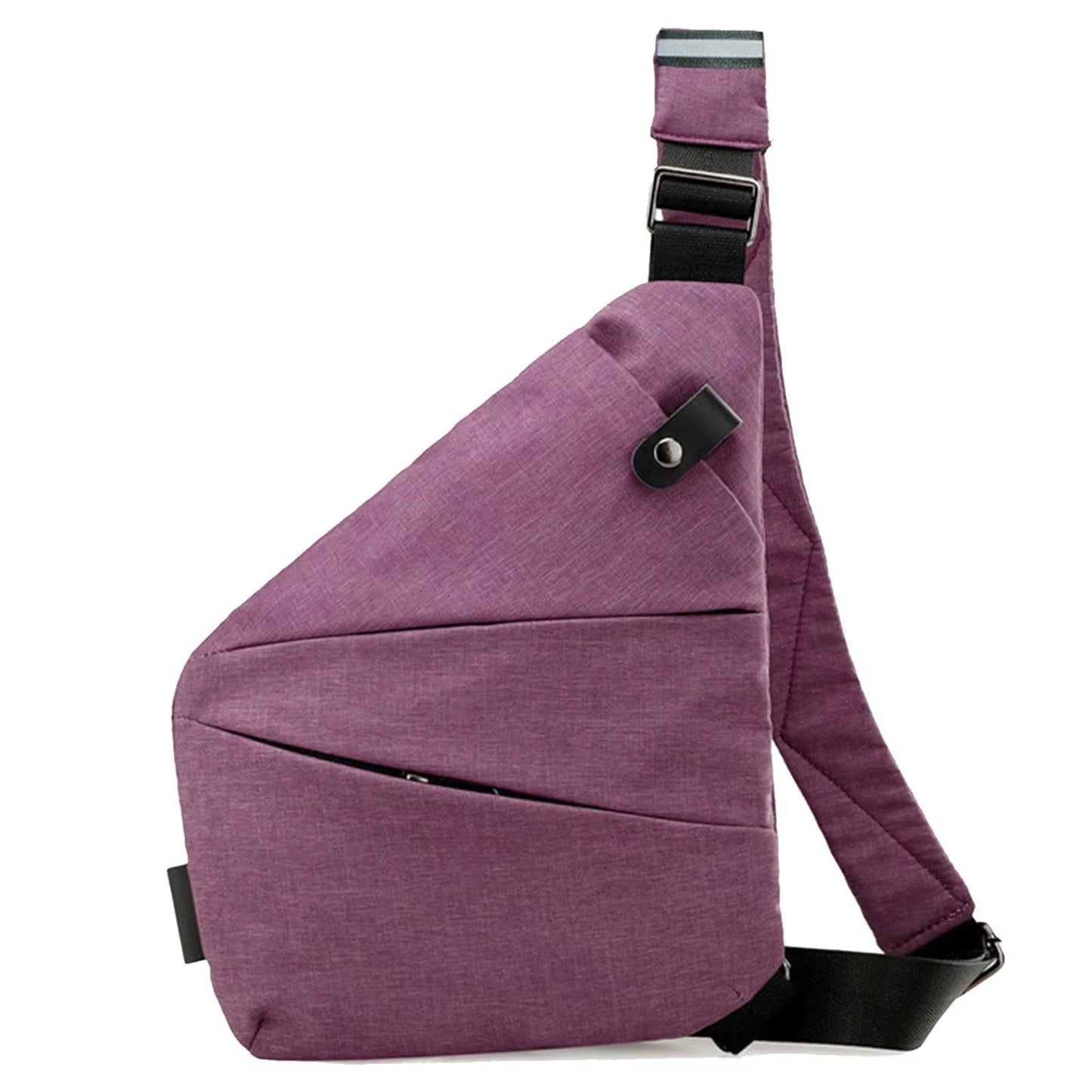 Stylish Waterproof Anti-Theft Crossbody Bag for Men - Multifunctional Chest Messenger Fanny Pack
