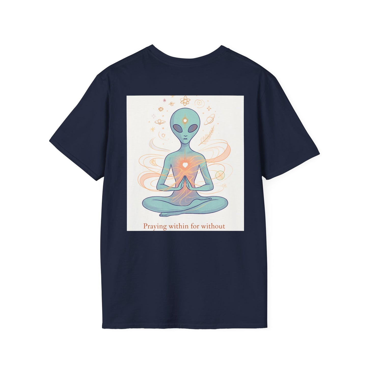 Meditative Alien T-Shirt - Unisex Graphic Tee