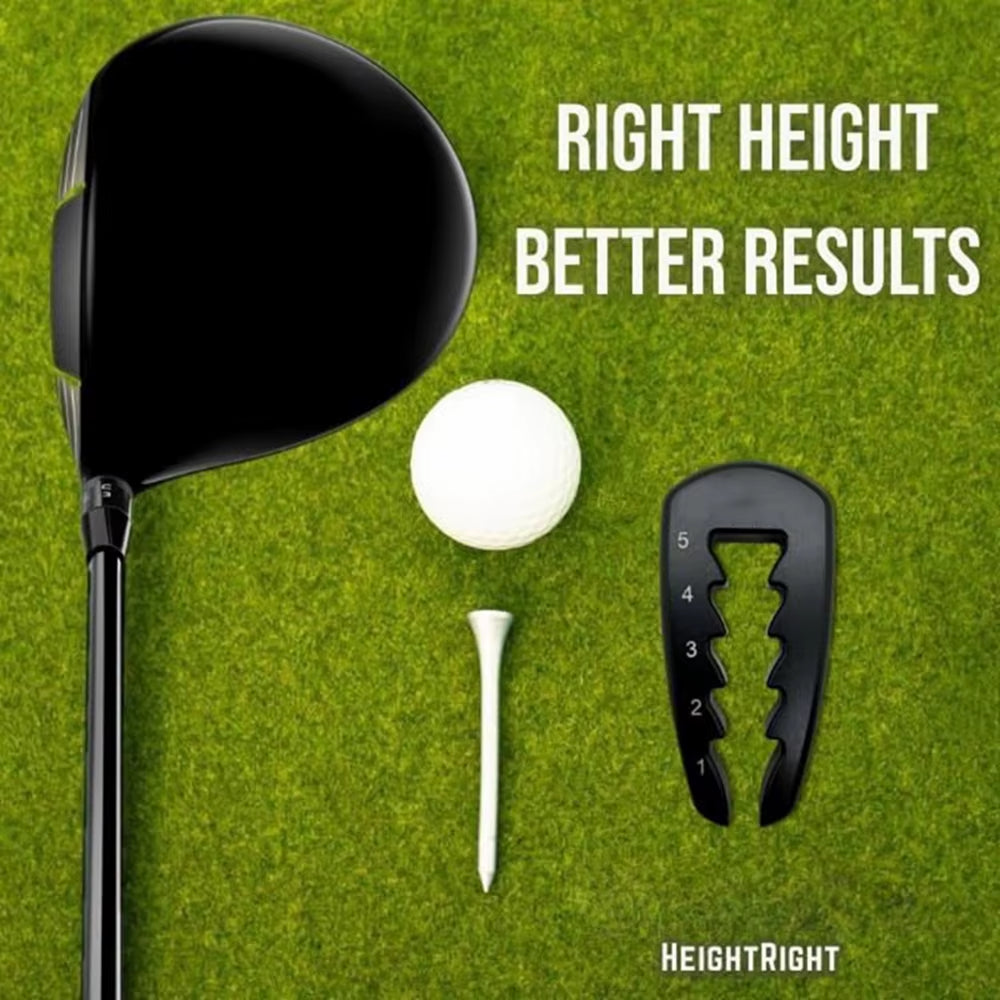 Precision Adjustable Golf Tee Height Tool - Consistent Swings, Durable Design, Easy-to-Use Training Aid