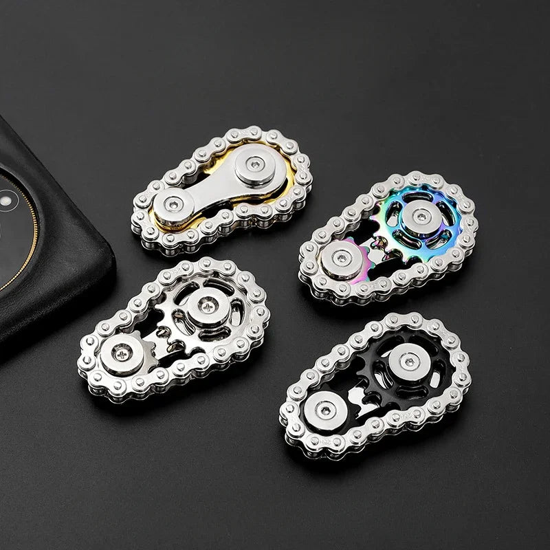 Sprocket Spin: Premium Metal Fidget Spinner for Stress Relief - Perfect for Kids & Adults