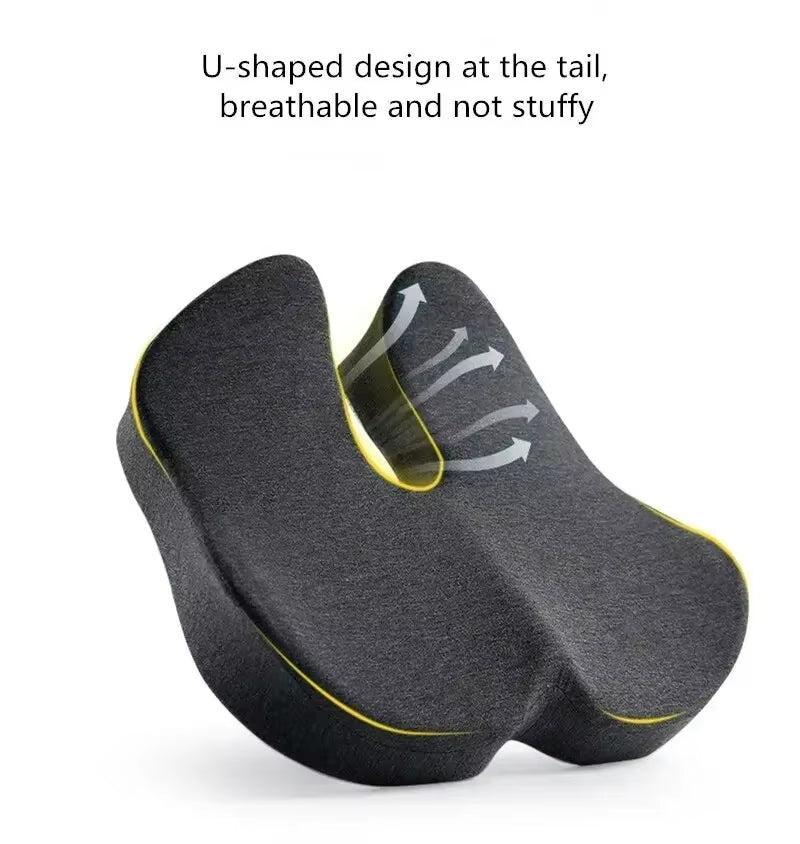 Woman Tailbone Pelvis Orthopedic Medical Seat Cushion Rebound Memory Foam Office Chair Cushion Beautiful Buttock Pad for Car