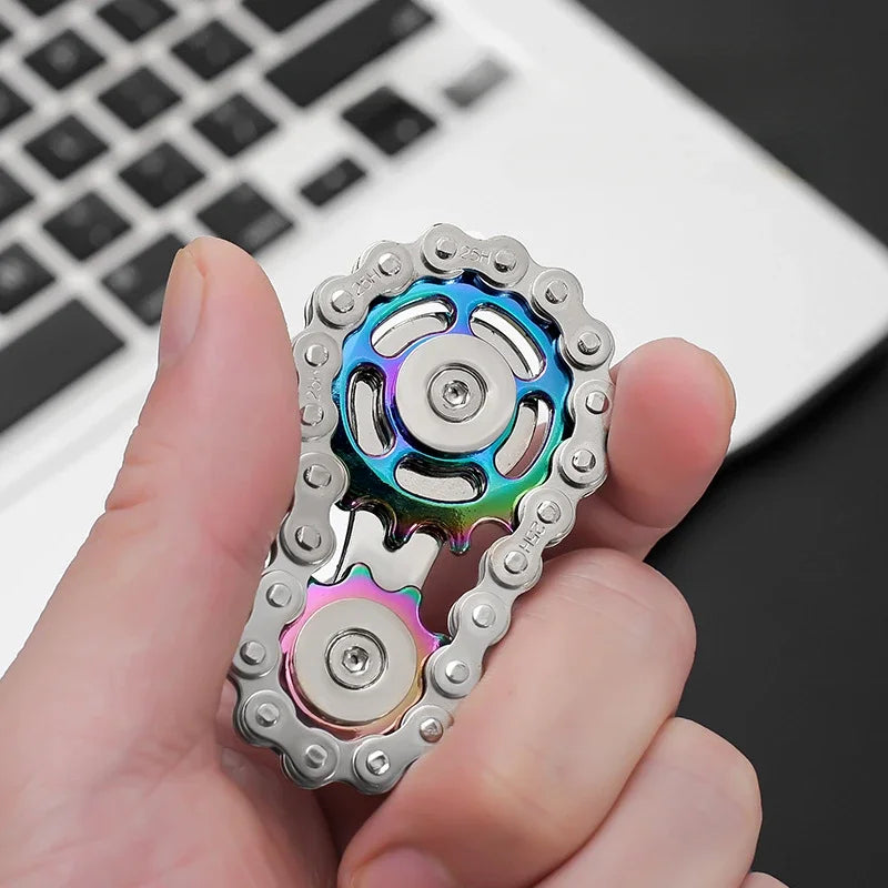 Sprocket Spin: Premium Metal Fidget Spinner for Stress Relief - Perfect for Kids & Adults