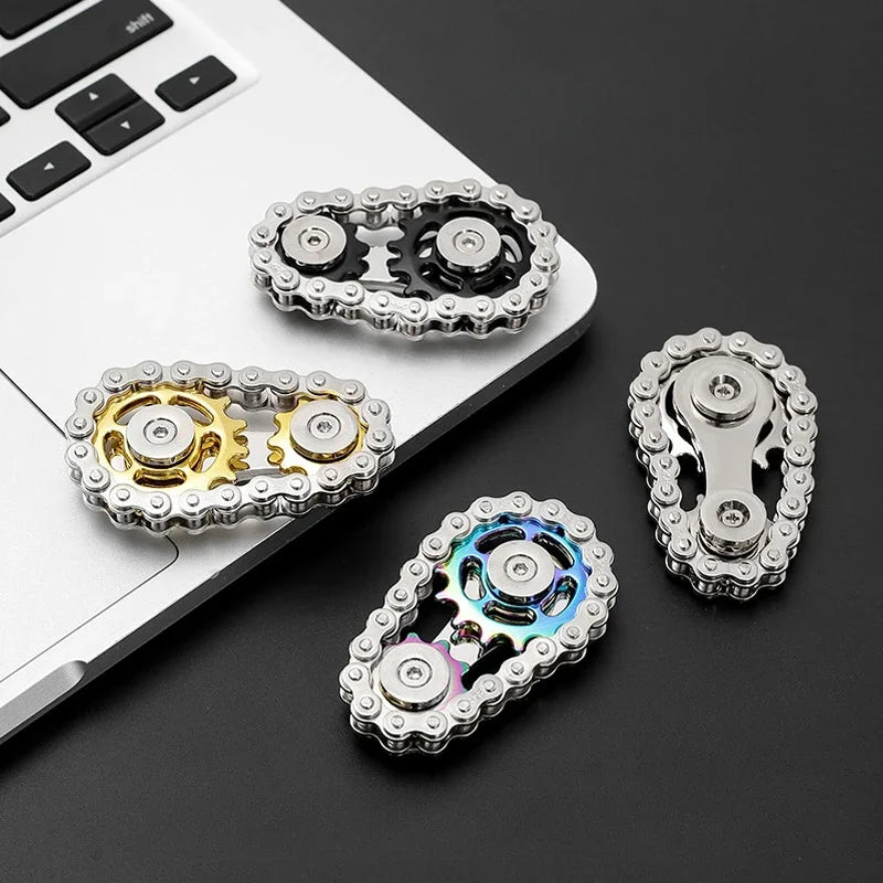 Sprocket Spin: Premium Metal Fidget Spinner for Stress Relief - Perfect for Kids & Adults