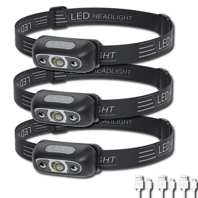 Powerful Waterproof Mini LED Headlamp - Perfect for Night Fishing and Outdoor Adventures