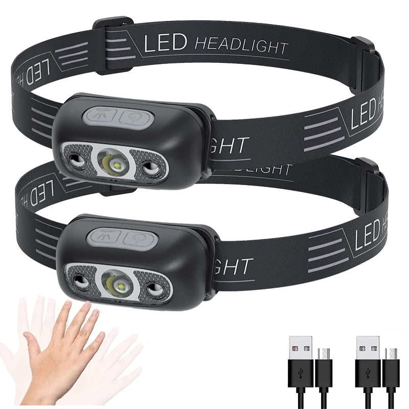 Powerful Waterproof Mini LED Headlamp - Perfect for Night Fishing and Outdoor Adventures
