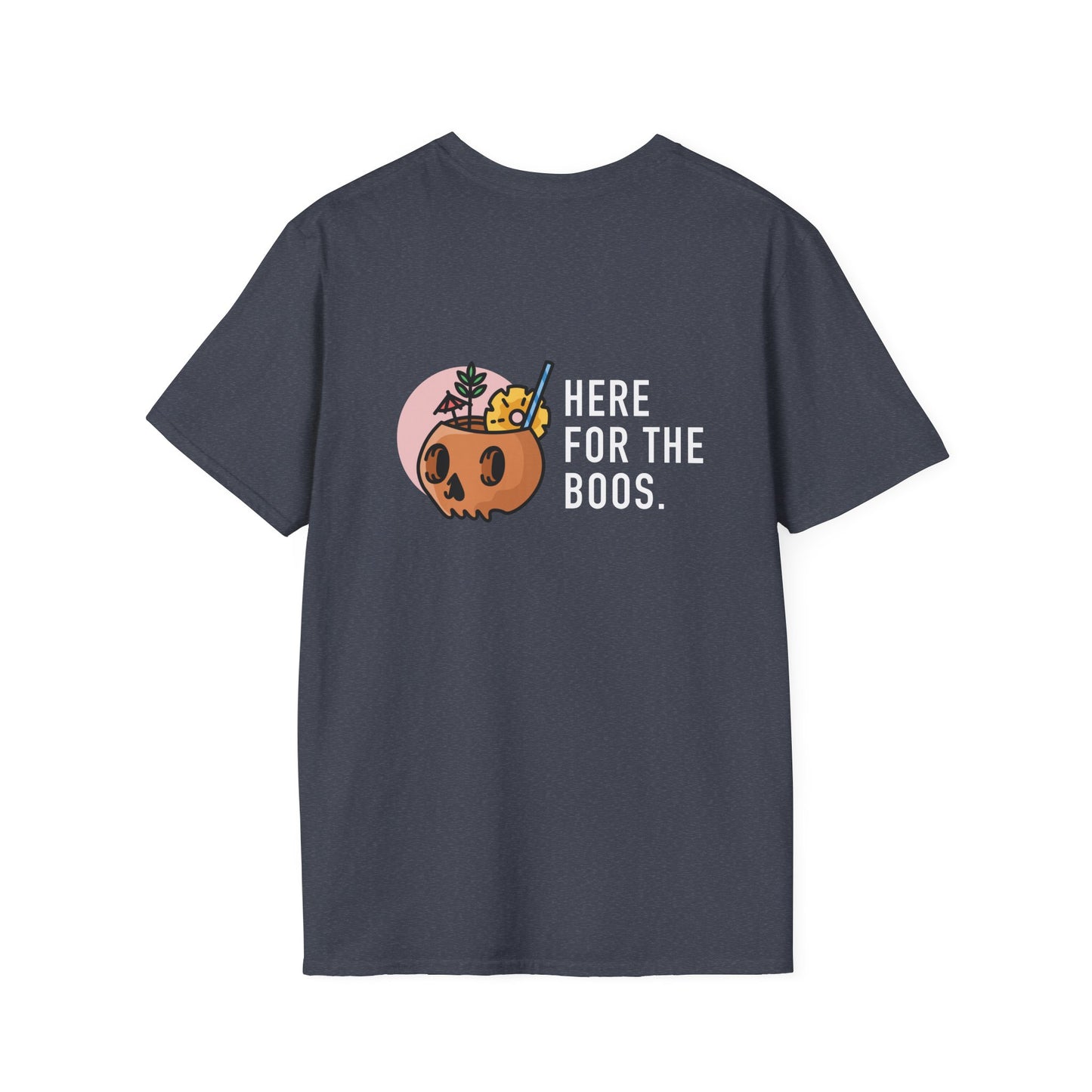 Halloween Unisex T-Shirt - Happy Hauntings & Here for the Boos
