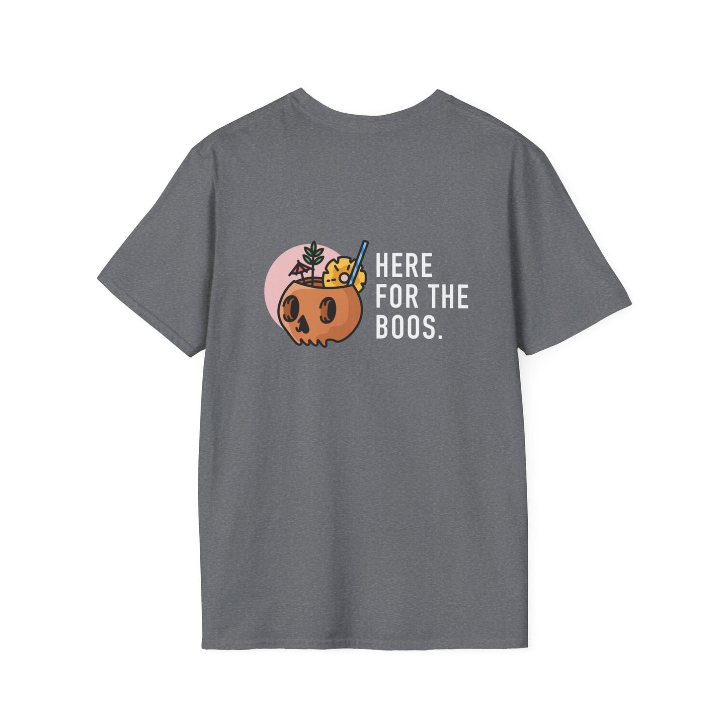 Halloween Unisex T-Shirt - Happy Hauntings & Here for the Boos
