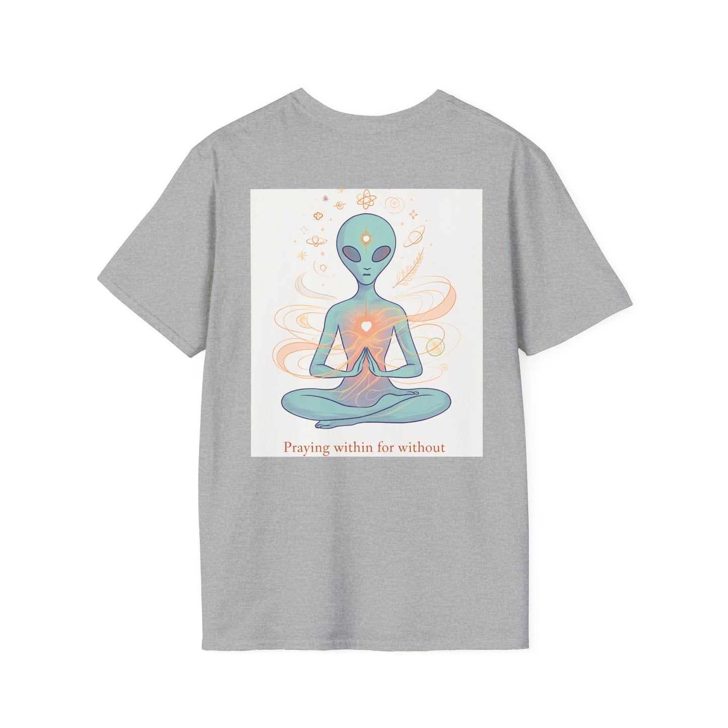 Meditative Alien T-Shirt - Unisex Graphic Tee
