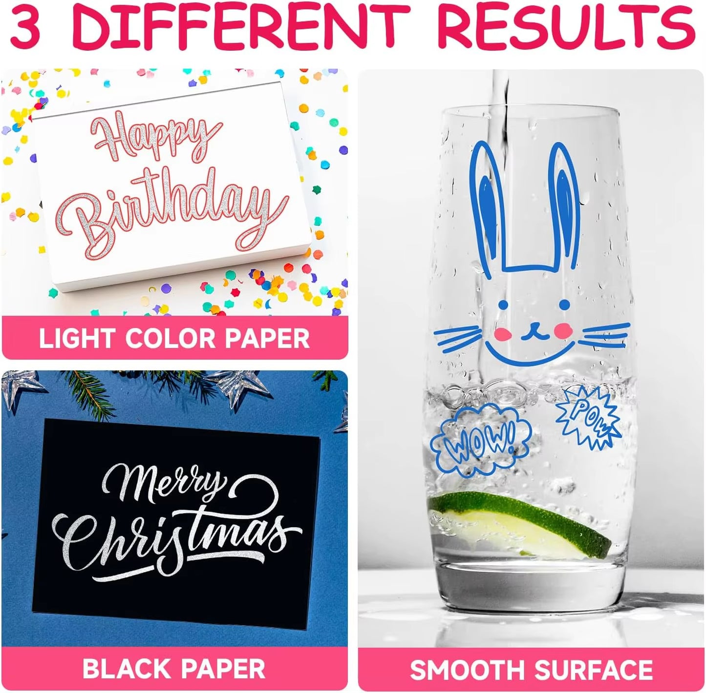 Vibrant 12-Color Shimmer Glitter Markers - Trendy Double Line Art Pens for Kids