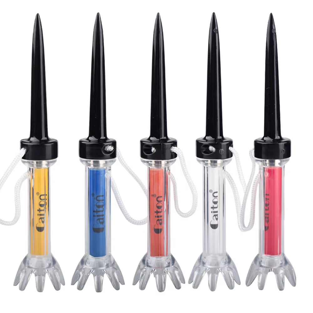Premium 5-Pack Magnetic Golf Tees – 90mm (3.11 Inch) Multicolor Plastic Set for Enhanced Performance