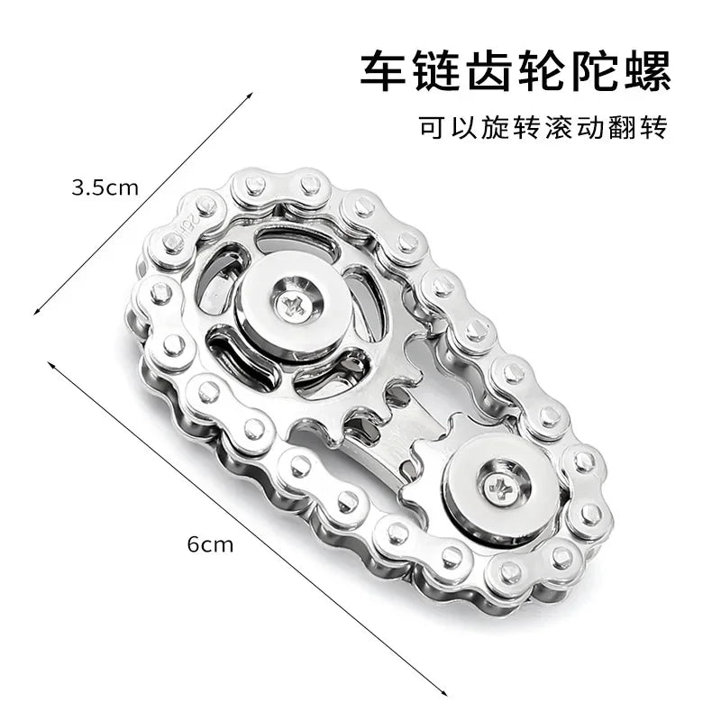 Sprocket Spin: Premium Metal Fidget Spinner for Stress Relief - Perfect for Kids & Adults