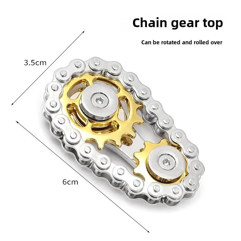 Sprocket Spin: Premium Metal Fidget Spinner for Stress Relief - Perfect for Kids & Adults