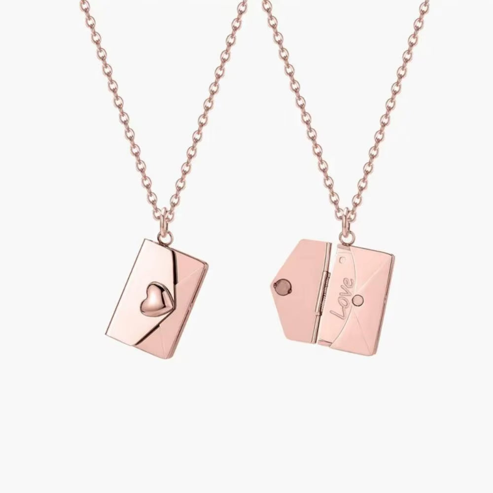 My Little Star Engraved Book Pendant Necklace for Daughter - Openable Pages Stainless Steel Birthday Gift