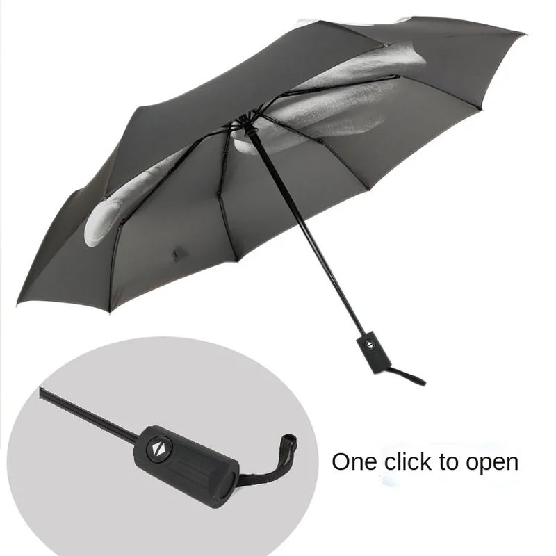 Unique Windproof Middle Finger Umbrella - Stylish Folding Design for Bold Individuals