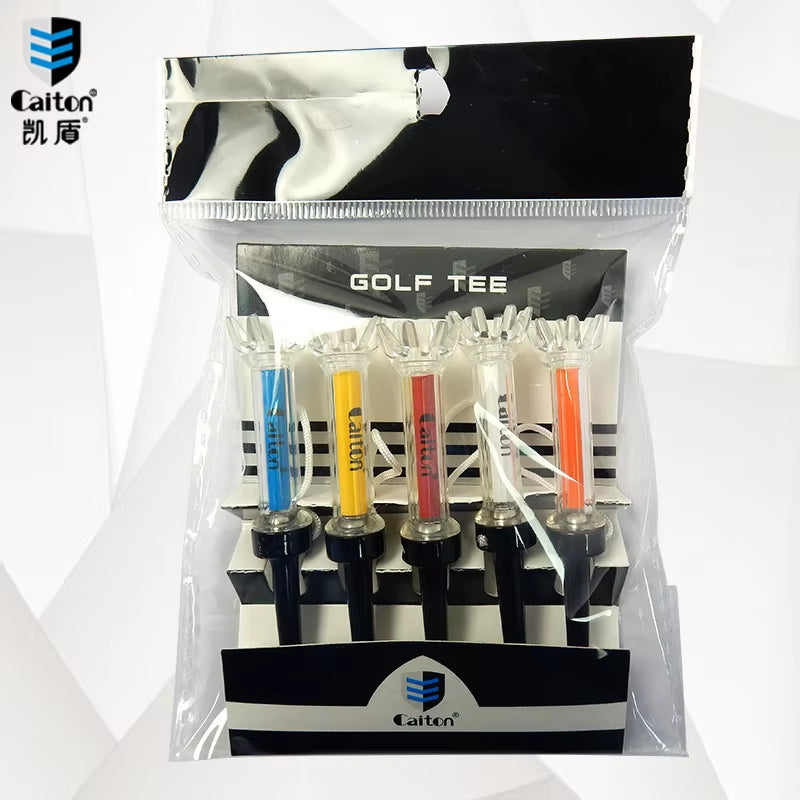 Premium 5-Pack Magnetic Golf Tees – 90mm (3.11 Inch) Multicolor Plastic Set for Enhanced Performance