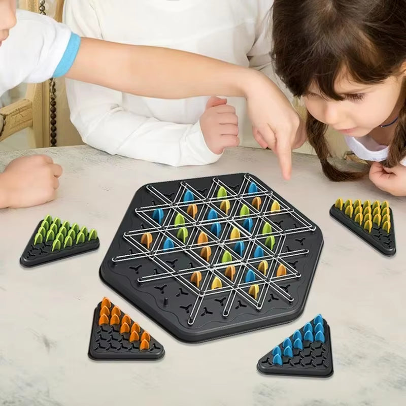 Ultimate Geometry Triangle Chess Puzzle Game - Fun Family Interactive Toy for Logical Thinking and Party Battles!