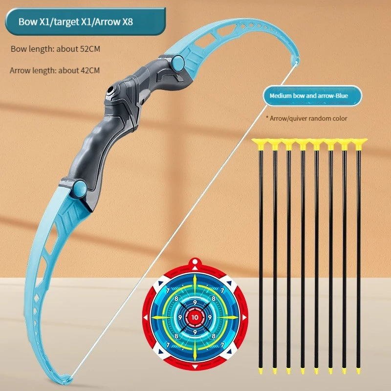 52Cm Kids Archery Bow and Arrow Set - Fun Outdoor Shooting Toy with Target for Boys - Perfect Gift for Young Adventurers!
