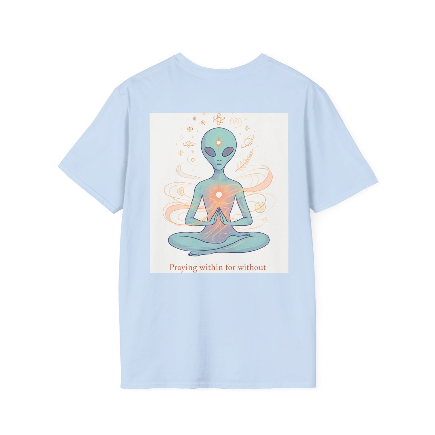 Meditative Alien T-Shirt - Unisex Graphic Tee