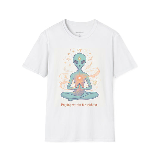 Meditative Alien T-Shirt - Unisex Graphic Tee