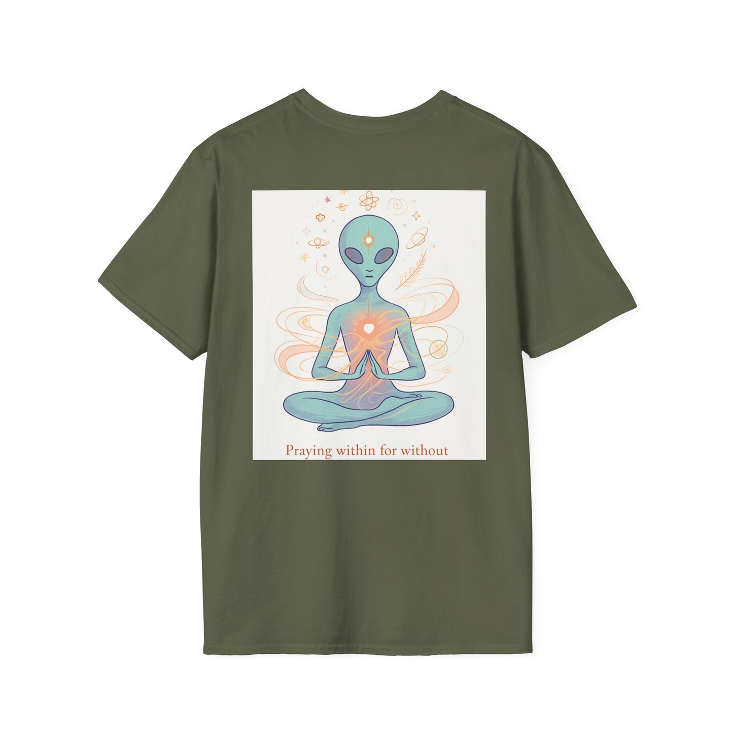 Meditative Alien T-Shirt - Unisex Graphic Tee