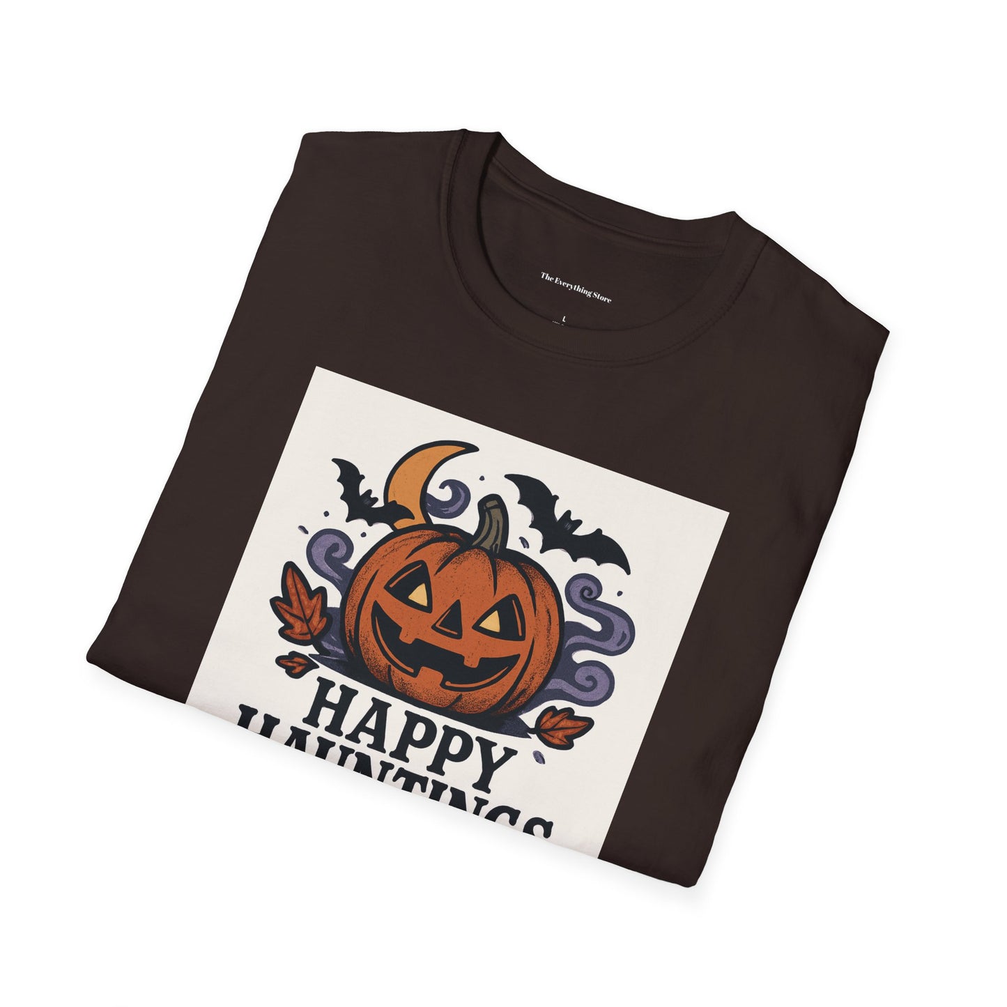 Halloween Unisex T-Shirt - Happy Hauntings & Here for the Boos
