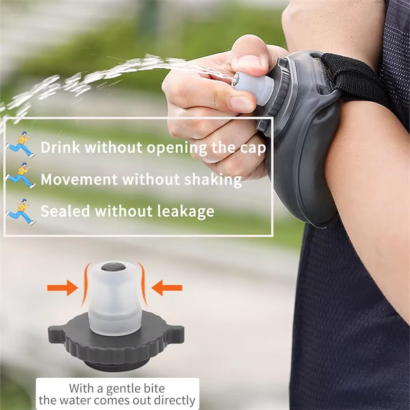 Adjustable Outdoor Running Wrist Water Bottle – Perfect Sport Companion for Cycling and Marathons