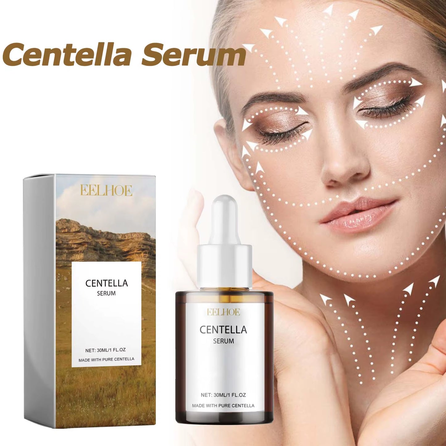 Centella Serum: Nourishing Hyaluronic Acid Essence for Smooth, Bright, and Moisturized Skin