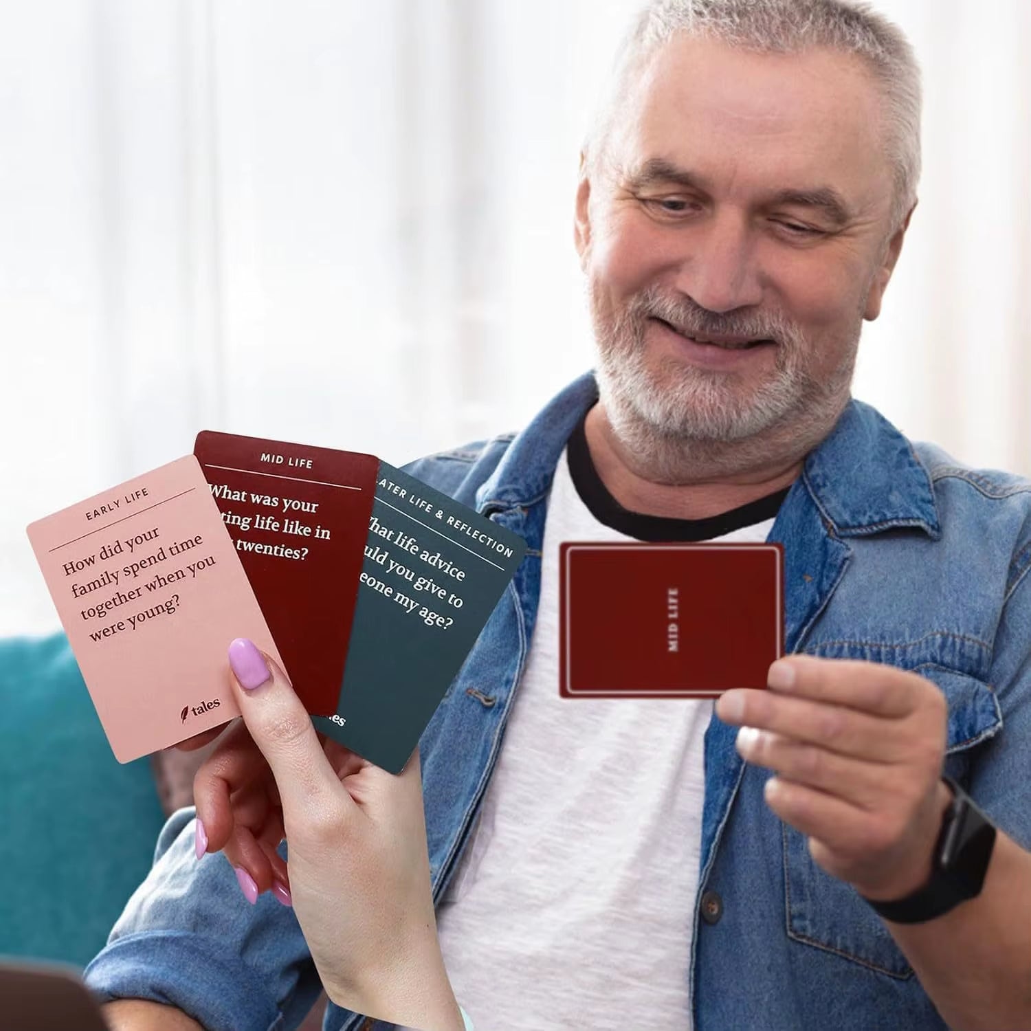150-Piece Life Story Interview Kit - Meaningful Conversation Starter Cards for Family Storytelling & Cherished Keepsakes