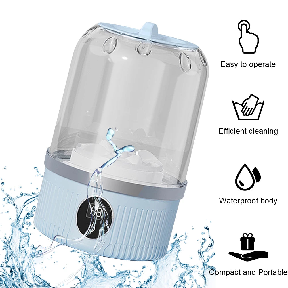 Portable Rechargeable Cordless Mini Washing Machine – Perfect for Travel, Home, and Dorm Life!