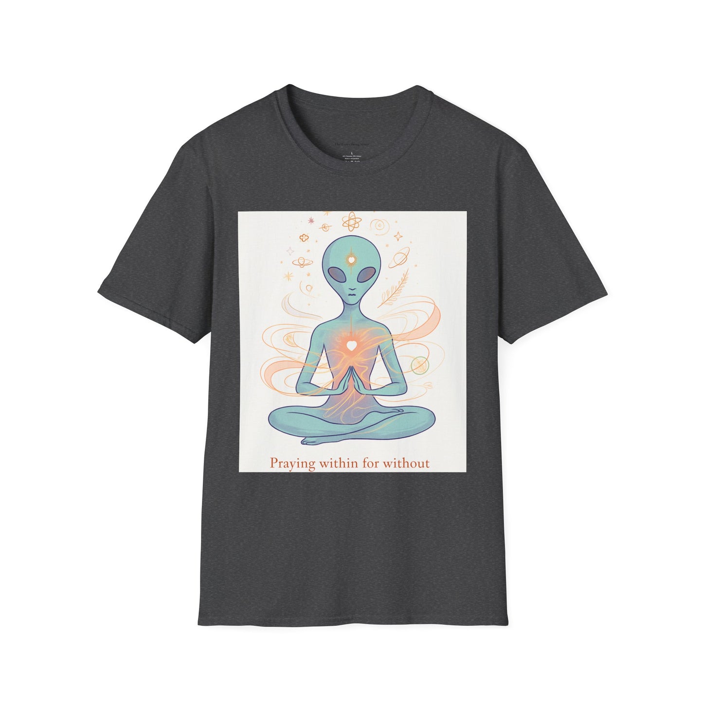 Meditative Alien T-Shirt - Unisex Graphic Tee