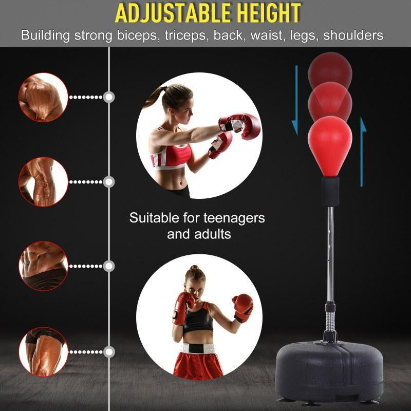 Premium Quality Adjustable Boxing Speedball Stand for Stress Relief and Fitness - Ideal for Home Use in Bedrooms, Living Rooms, and Gardens