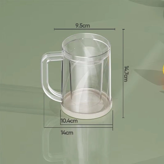 Chill Out with Our Double-Layer Ice Coffee & Beer Mug - Large Capacity Beverage Glass for Home!