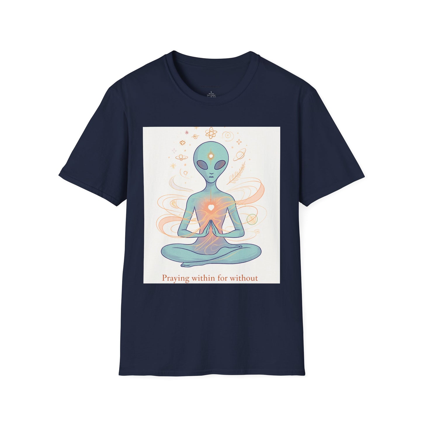 Meditative Alien T-Shirt - Unisex Graphic Tee