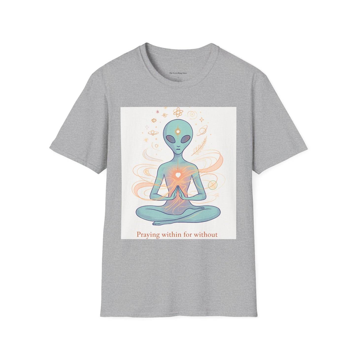 Meditative Alien T-Shirt - Unisex Graphic Tee